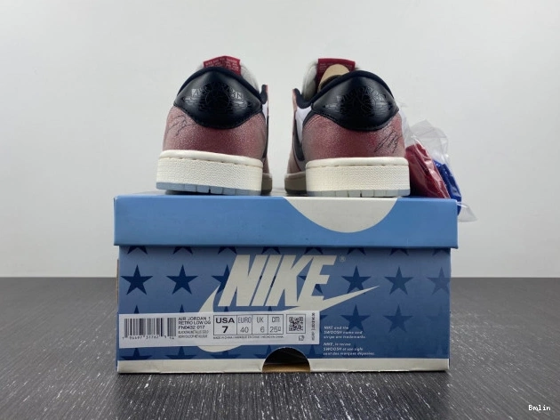 Bmlin LOW X AIR TROPHY FN0432-017 BLACK' ROOM 1 'RED JORDAN OG 0819